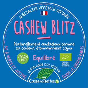 Cashew Blitz spécialité végétale affinée. Vegan & Bio. Le bon goût 100% végétal. Cassenoisettes.fr
